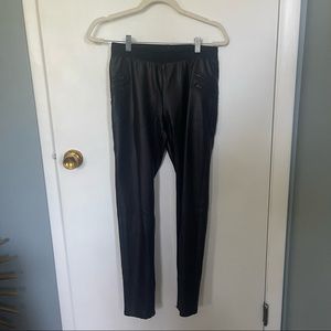 Faux Leather Moto Leggings
